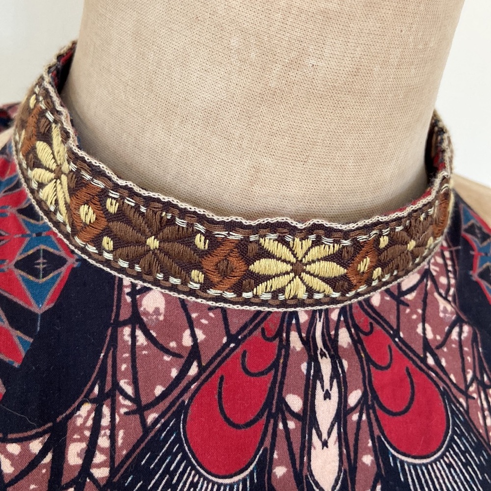 Free People India Print Sleeveless Top - Picture 5 of 8